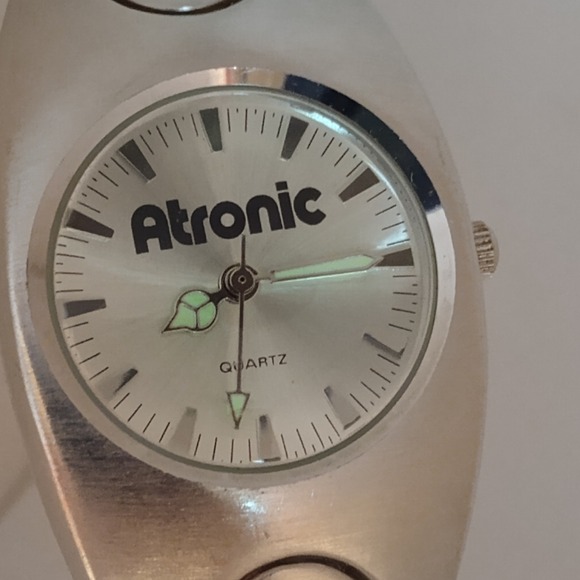 Atronic STAR Line 89320 Watch Graphic Dial Stainless Steel New Battery Rare - Picture 7 of 12
